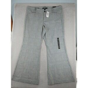 Torrid Studio Luxe Ponte Trouser A-Line Flare Pant Black /White Women's 20R New